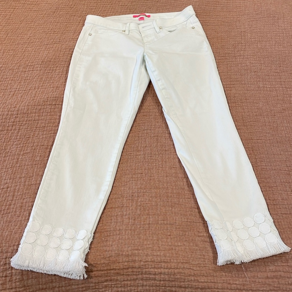 White Lilly Pulitzer Cropped Pants